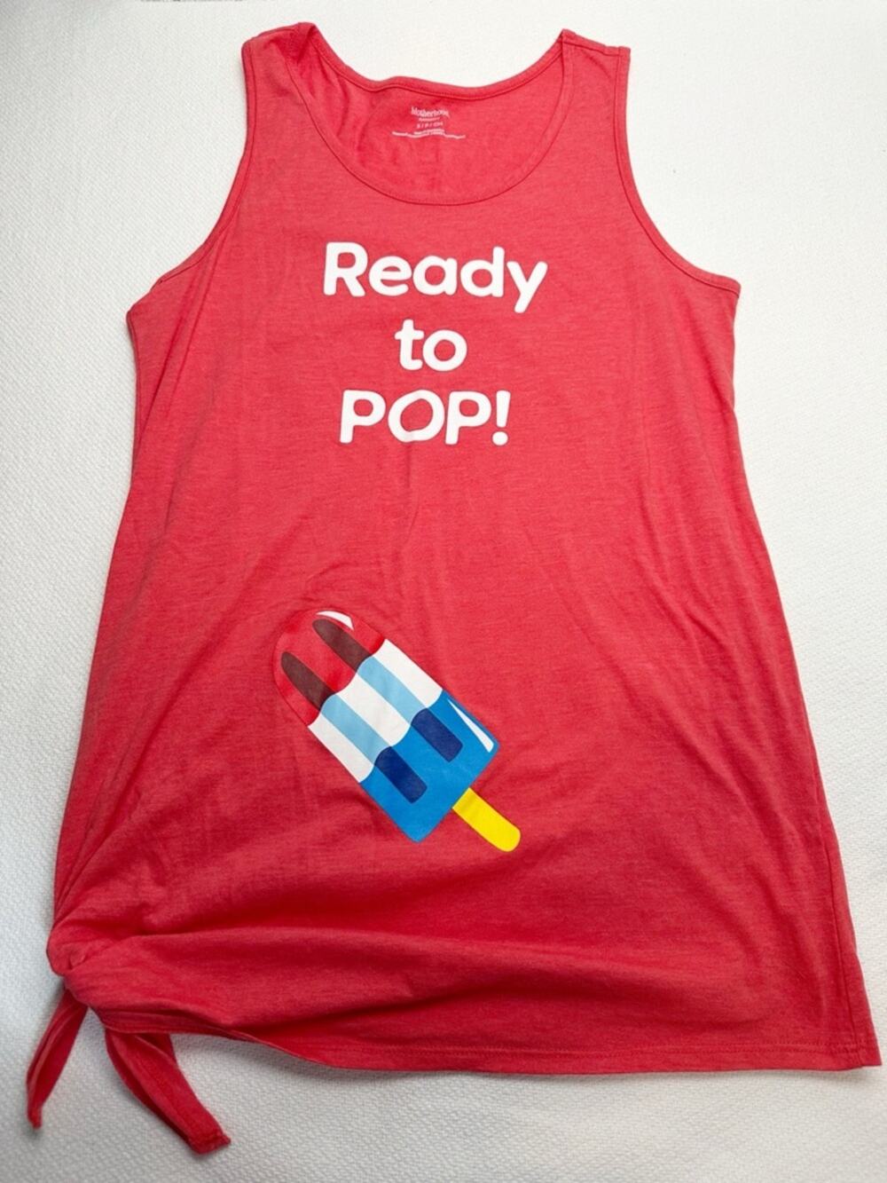 Motherhood Ready to Pop! Maternity Tank Top